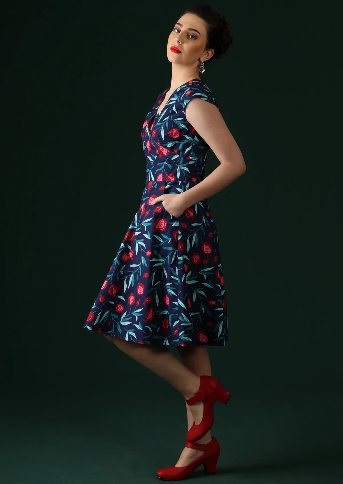 Alice Dress Pomegranate