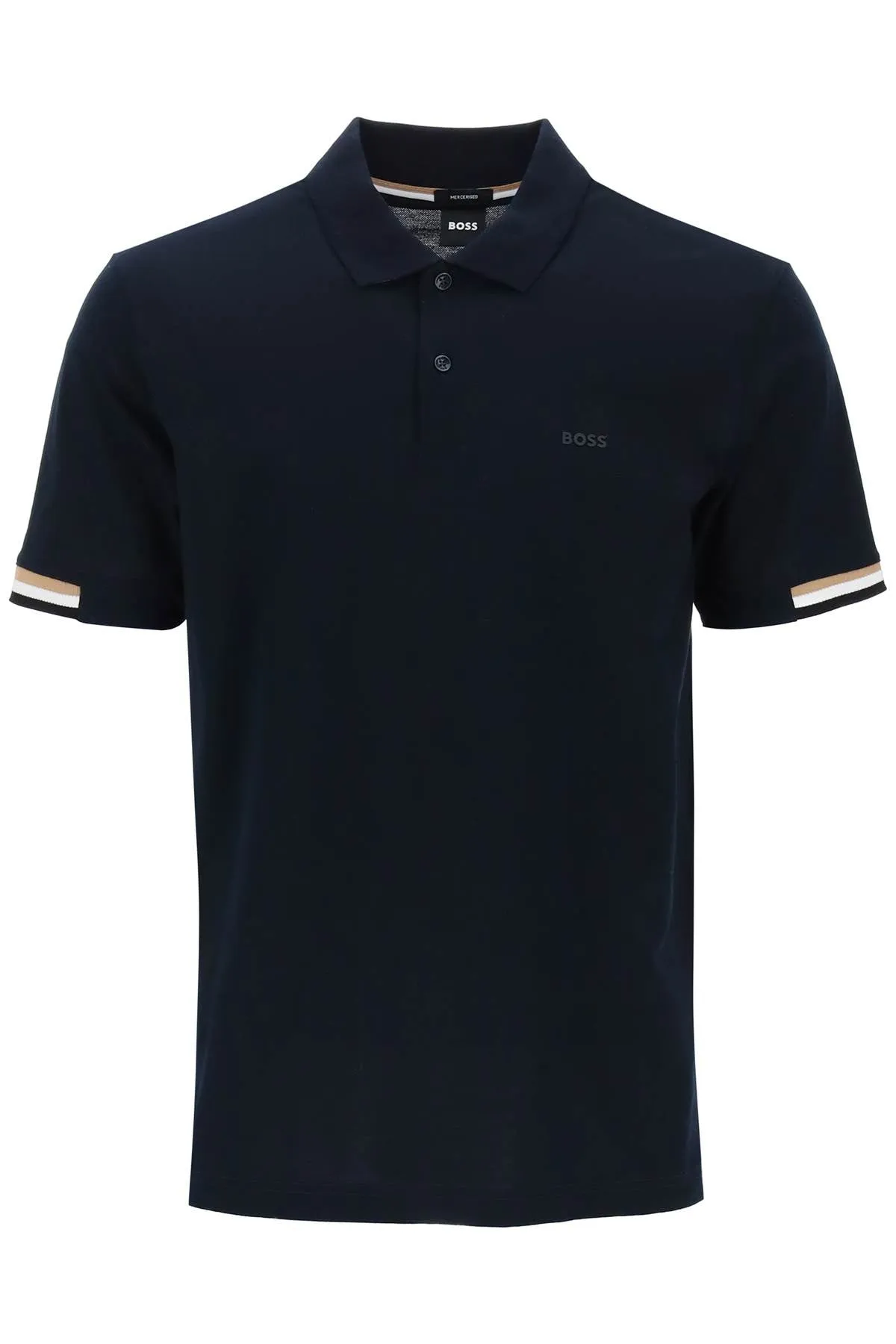 Boss Parlay Polo Shirt With Stripe Detail