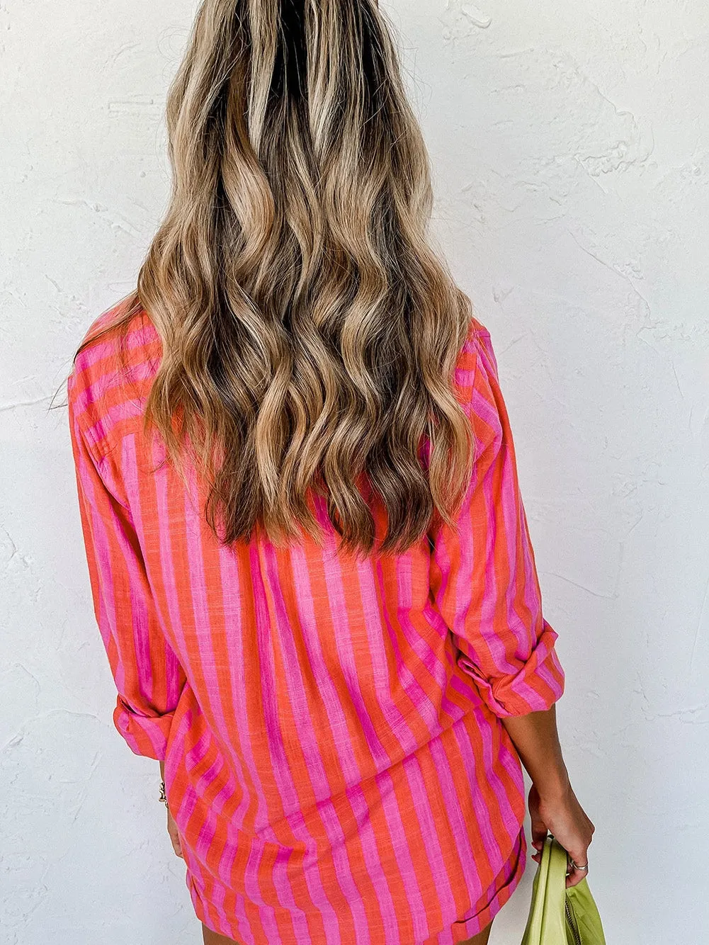 Bright Striped Pajama Set