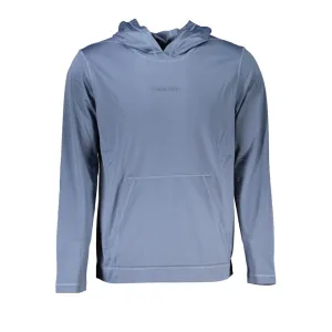 Calvin Klein Elegant Blue Hooded Sweatshirt - Men's Sports Chic