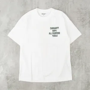 Carhartt WIP Cross Screw Tee - White