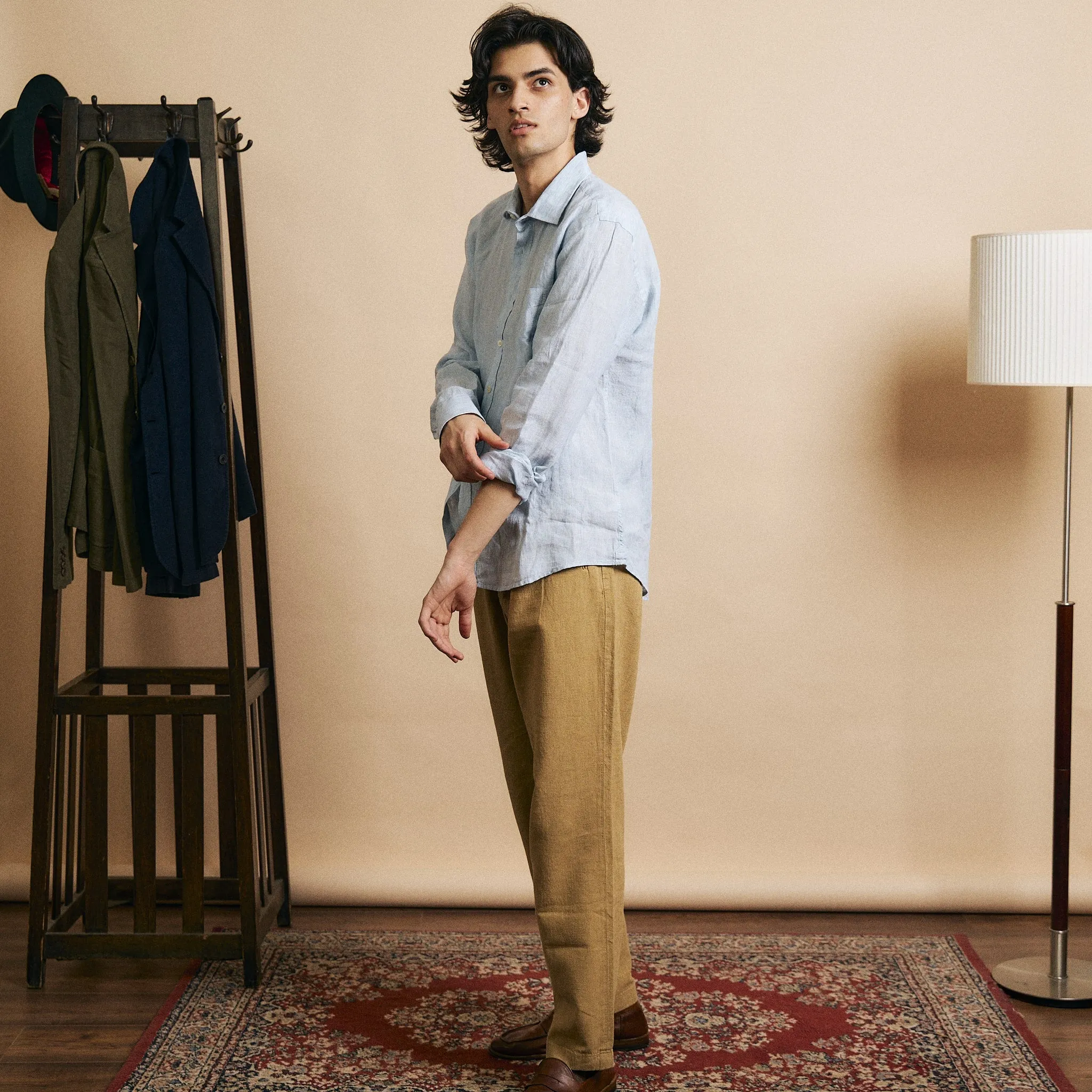 Classic Linen Hythe Shirt - Sky Fancy