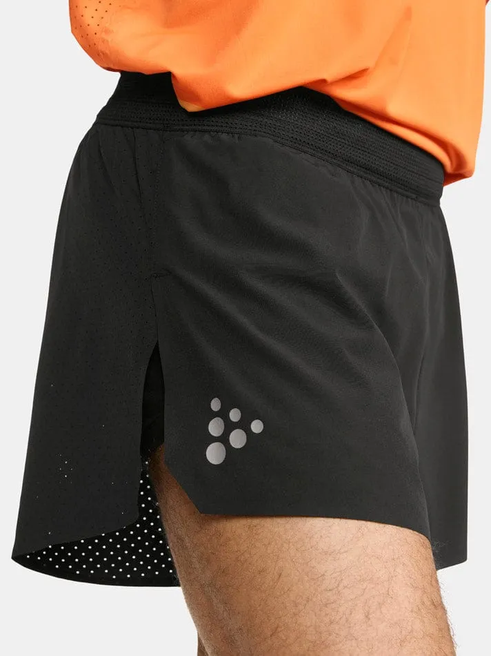 Craft Mens Pro Hypervent Split Shorts 2 Black SS24