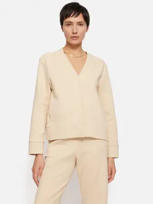 Crepe Ponte Jersey Jacket | Cream