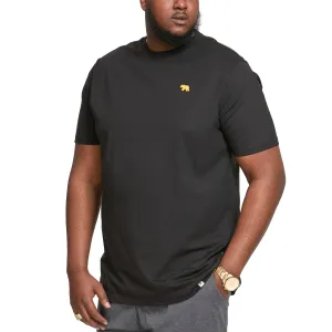 D555 Mens Jeremiah Big & Tall T-Shirt & Shorts Lounge Set - Black/Grey