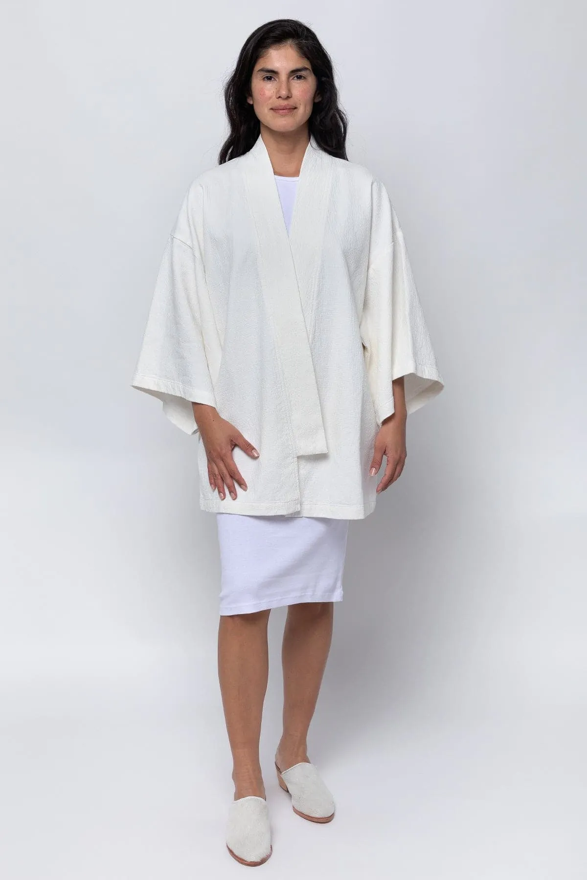 DCT01GD - Double Style Textile Mid Length Kimono