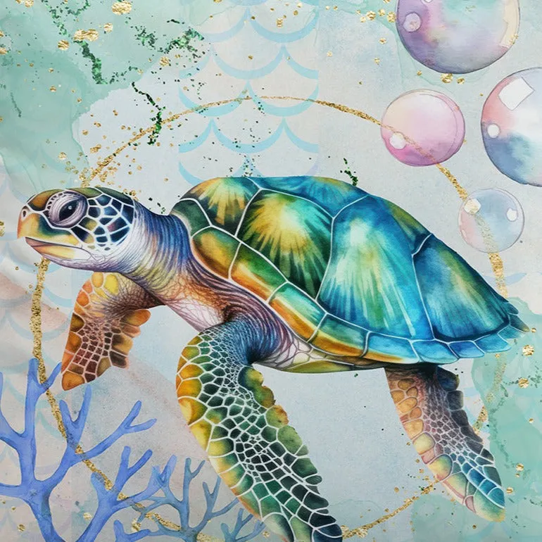 Dreamy Sea Turtle  Hooded Towel