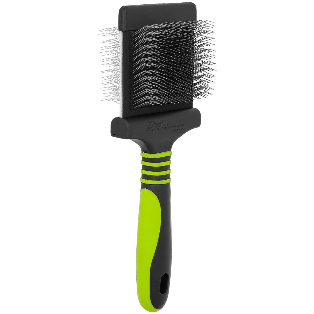 Finishing Soft Green Slicker Brush by Dog Fashion Spa