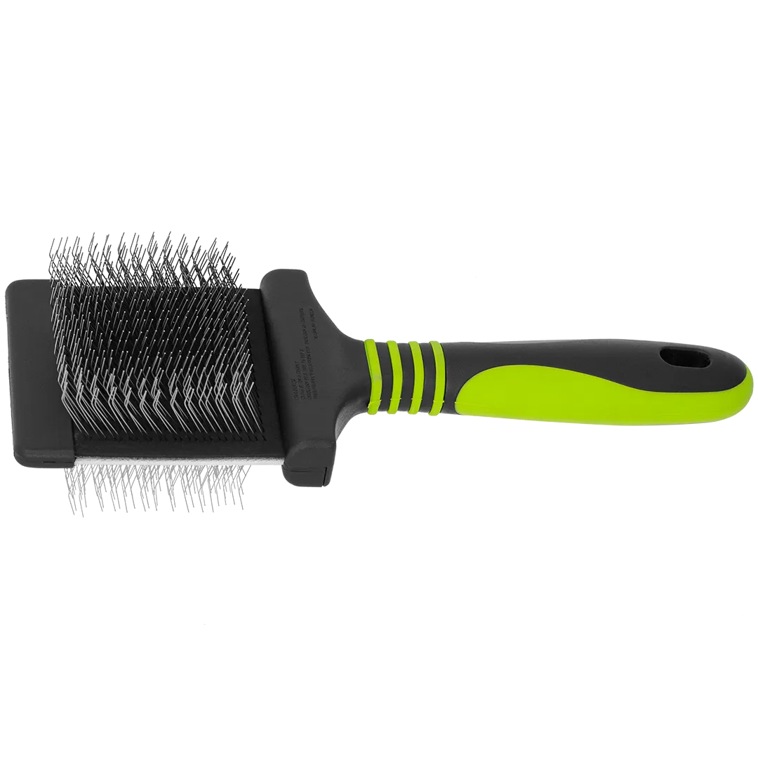 Finishing Soft Green Slicker Brush by Dog Fashion Spa