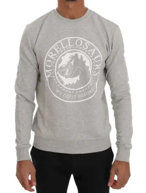 Frankie Morello Chic Morellosaurs Crewneck Cotton Sweater