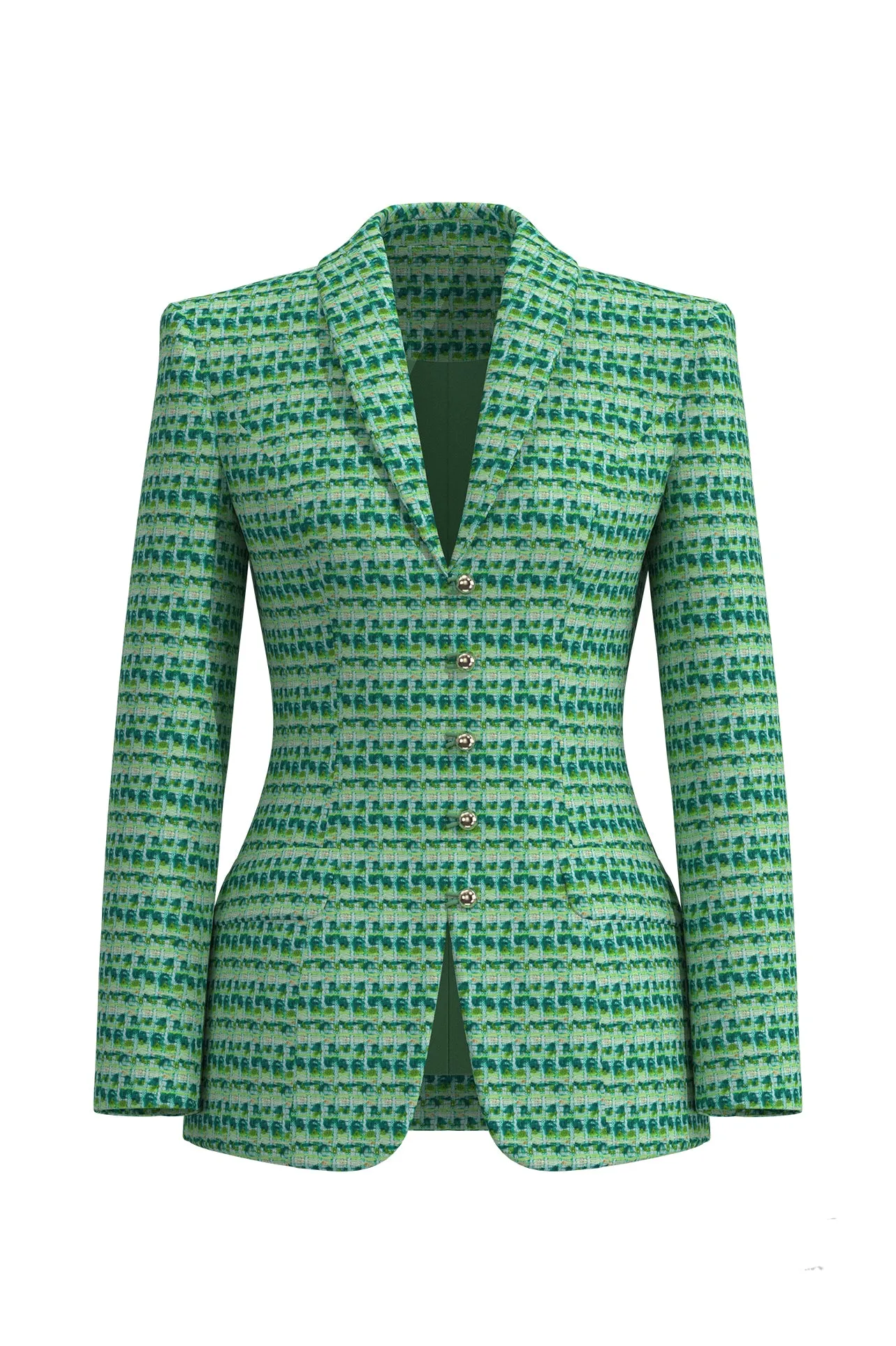 GREEN TWEED JACKET