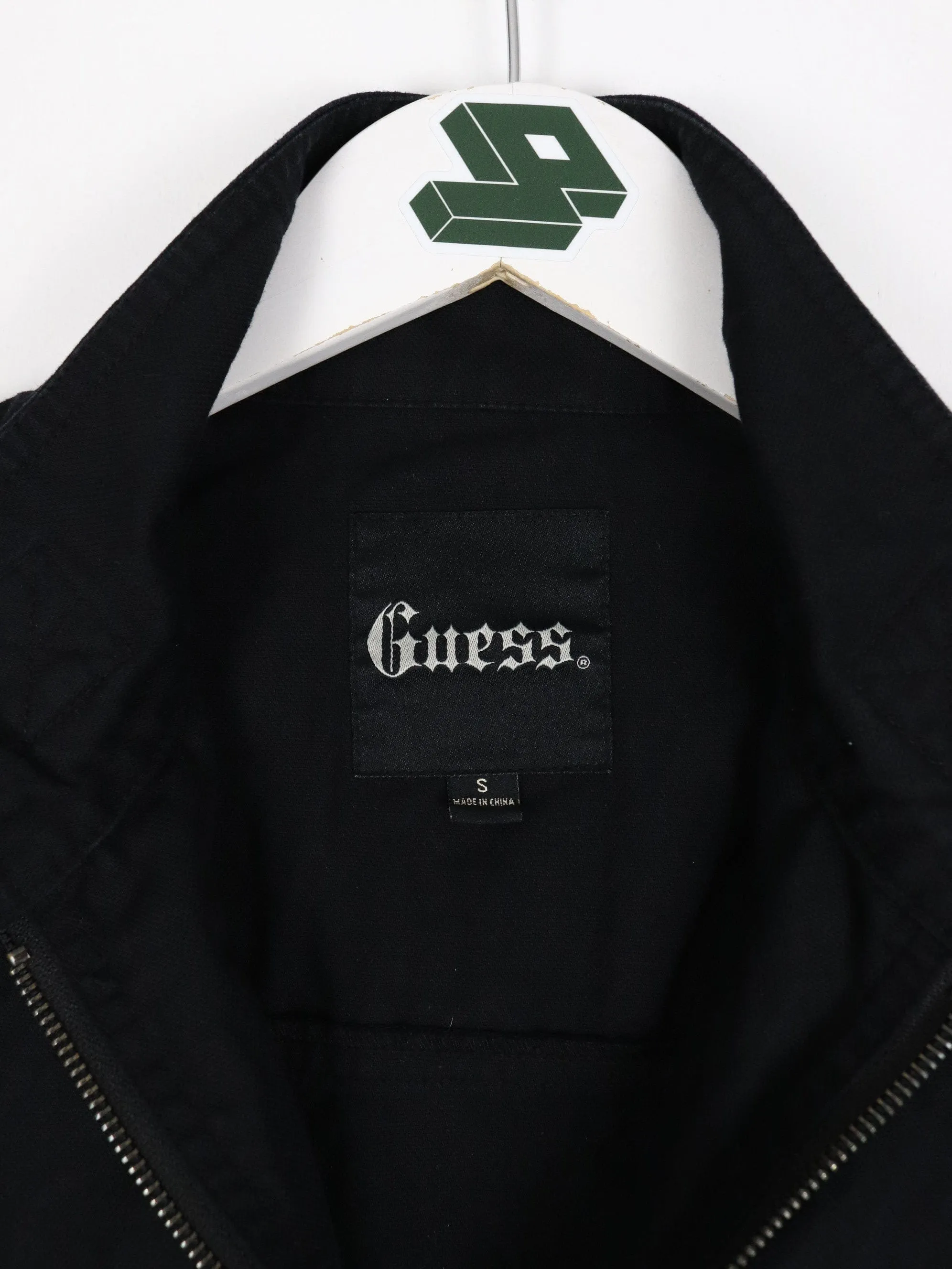 Guess Vest Mens Small Black Lightweight Jacket