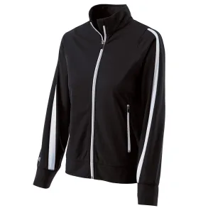 Holloway Women's Black/White Full Zip Determination Jacket