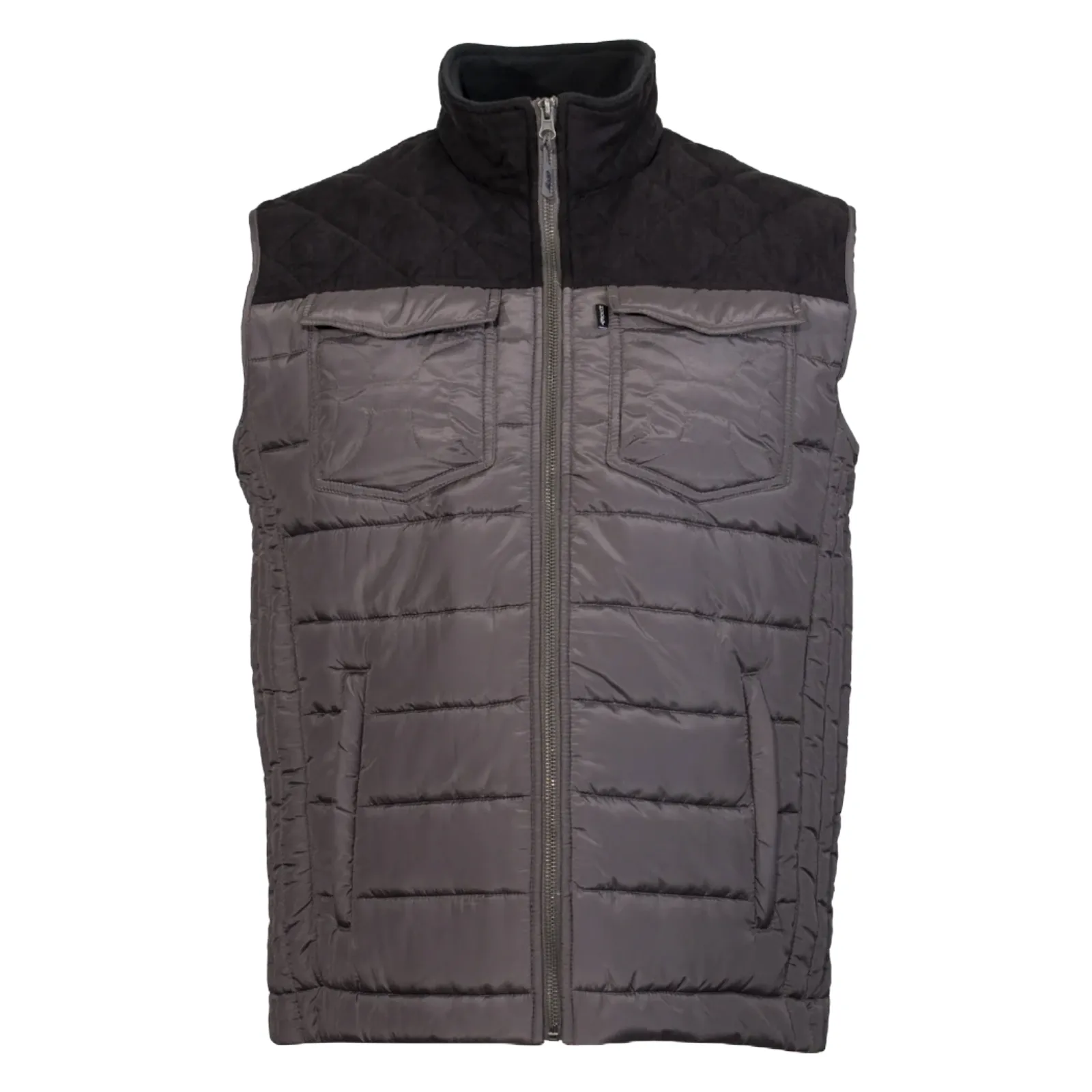 Hooey Men's Packable Grey Body & Charcoal Yoke Vest HV097GYCH