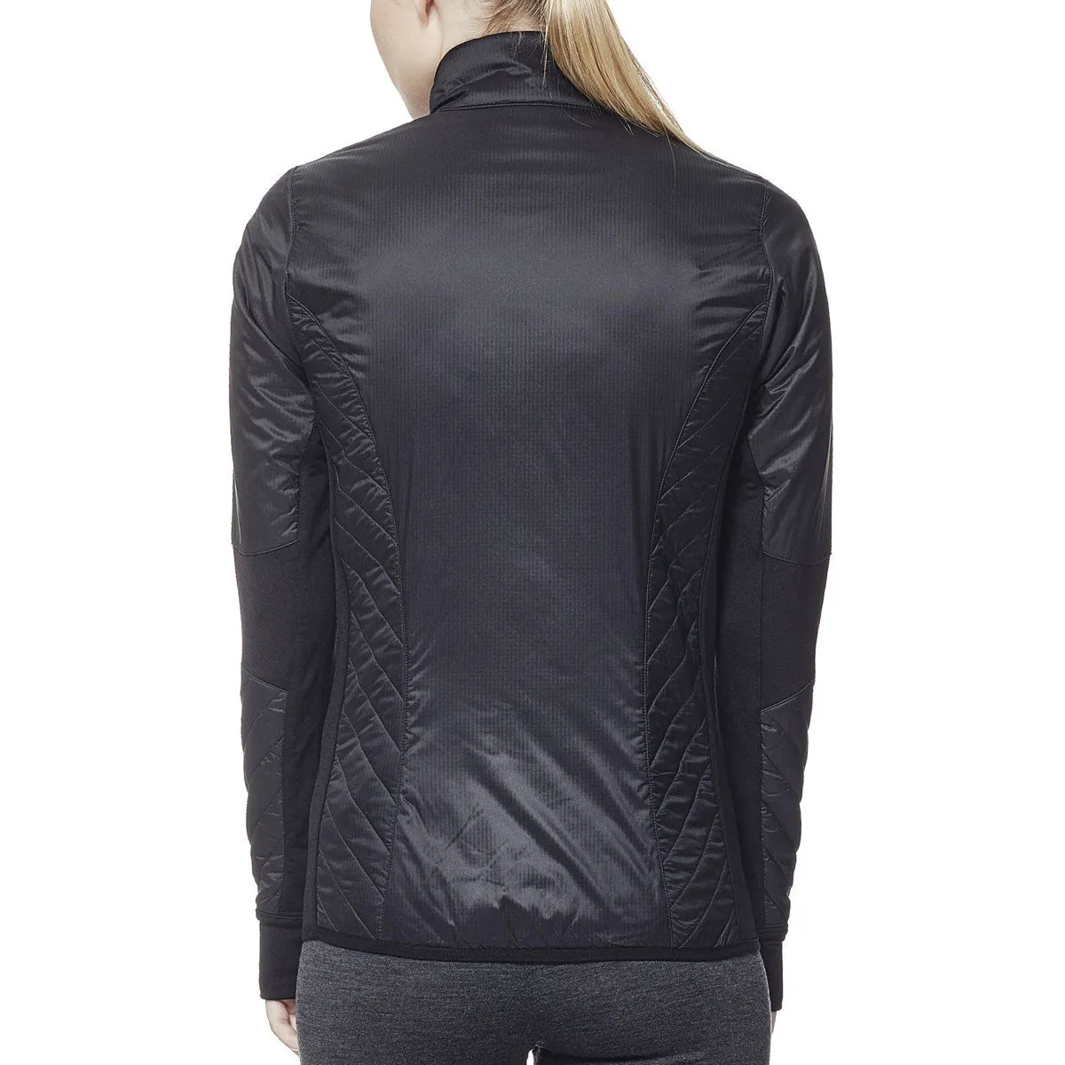 Icebreaker Women's Black MerinoLOFT Helix Long Sleeve Zip