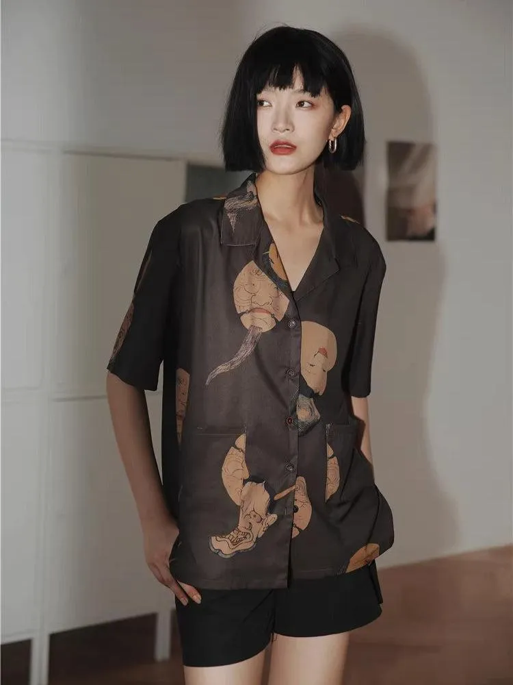 Japanese Art Short Sleeve Shirt