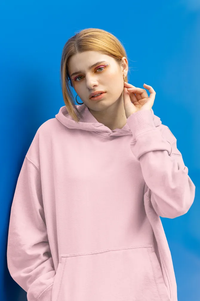 Light Pink Oversized Hoodie for women