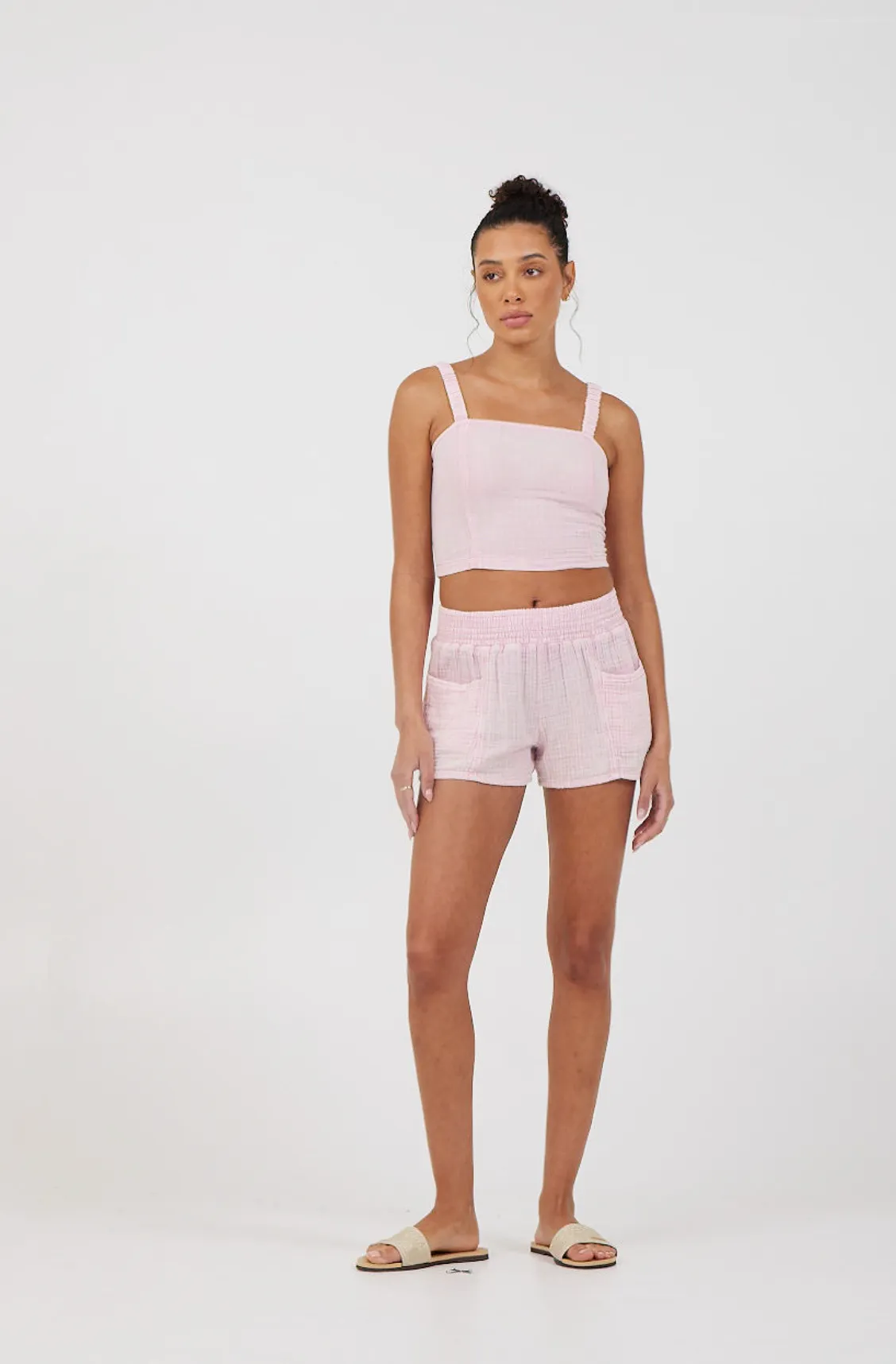 Liz Washed Gauze Shorts 3 Colors