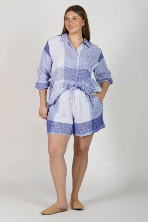 Lizey A-Line Linen Short in Saori