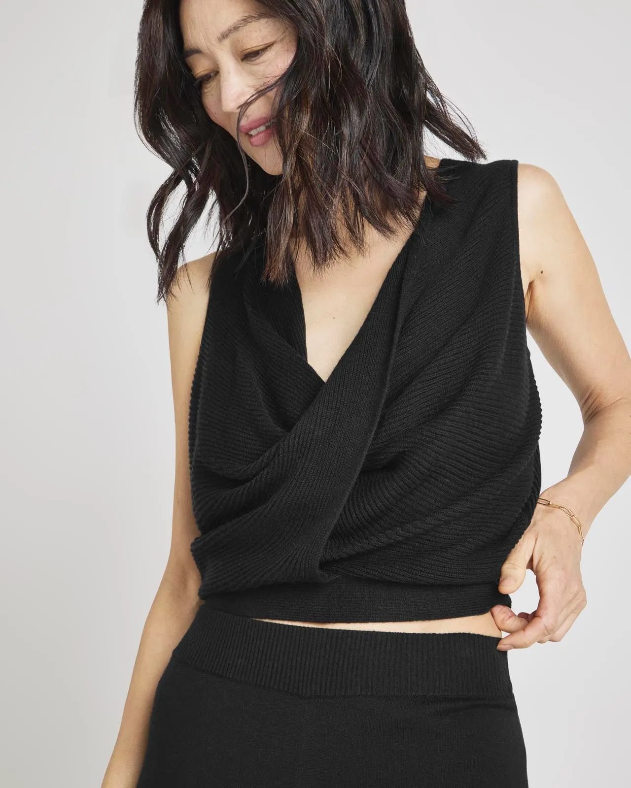 LoopKnit LYR Surplice Sweater Tank