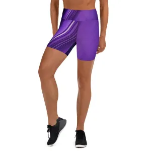 Mauve High Waist Shorts