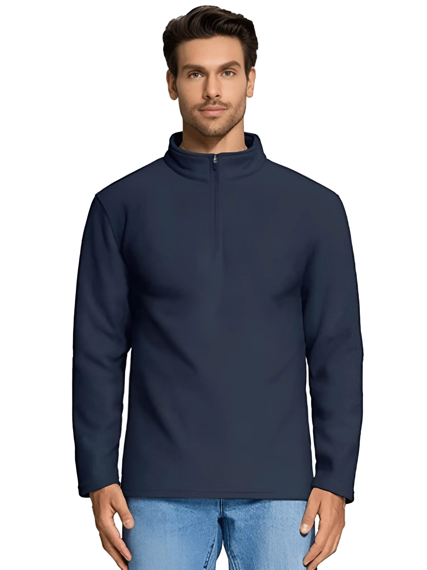 Men's Quarter Zip Pullovers Fleece Sweatshirts - In 16 Colors!