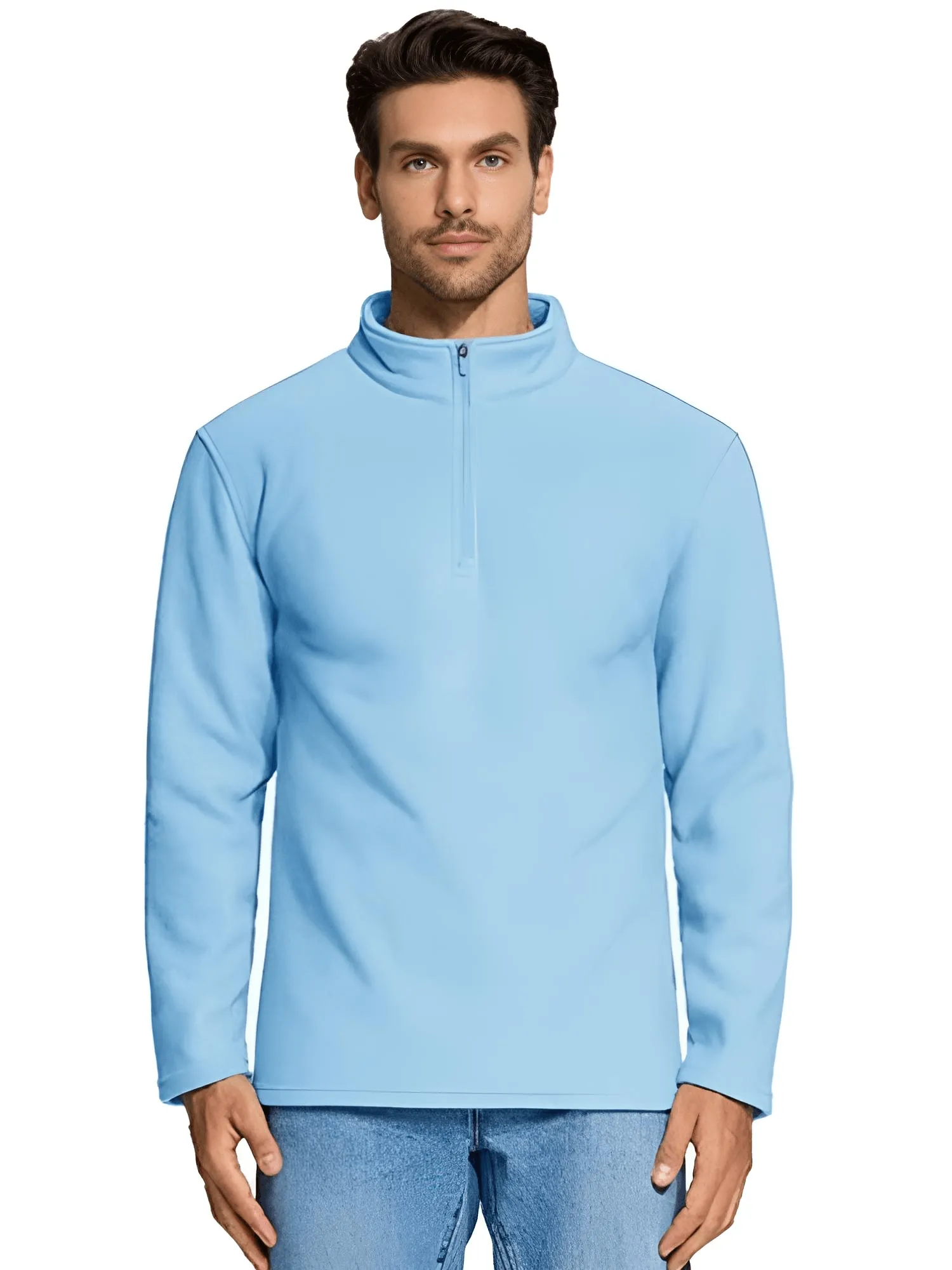 Men's Quarter Zip Pullovers Fleece Sweatshirts - In 16 Colors!