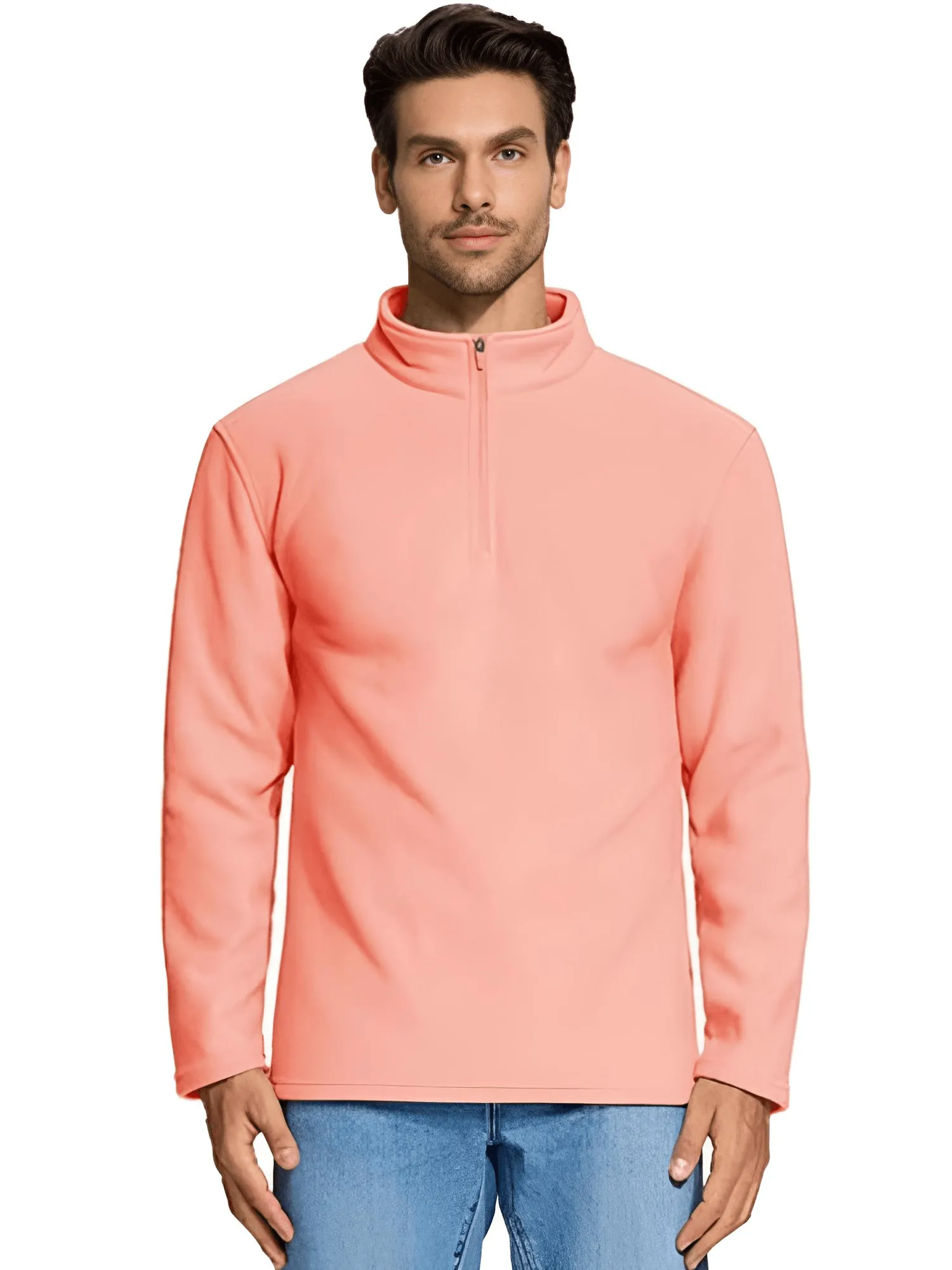 Men's Quarter Zip Pullovers Fleece Sweatshirts - In 16 Colors!