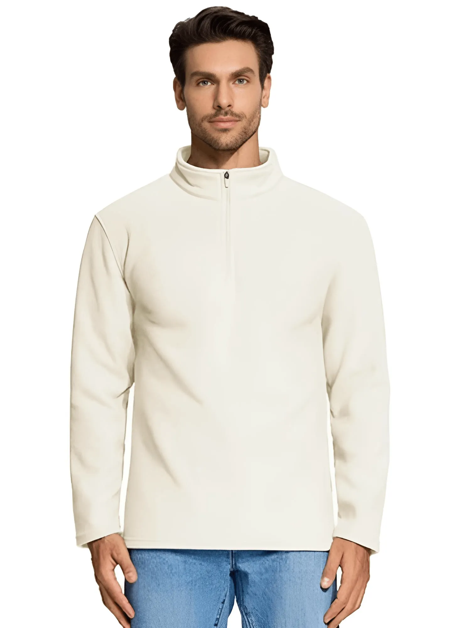 Men's Quarter Zip Pullovers Fleece Sweatshirts - In 16 Colors!