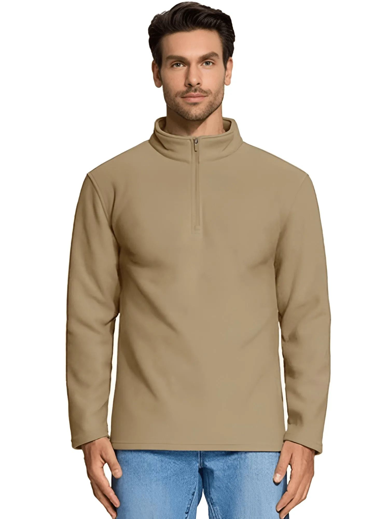 Men's Quarter Zip Pullovers Fleece Sweatshirts - In 16 Colors!