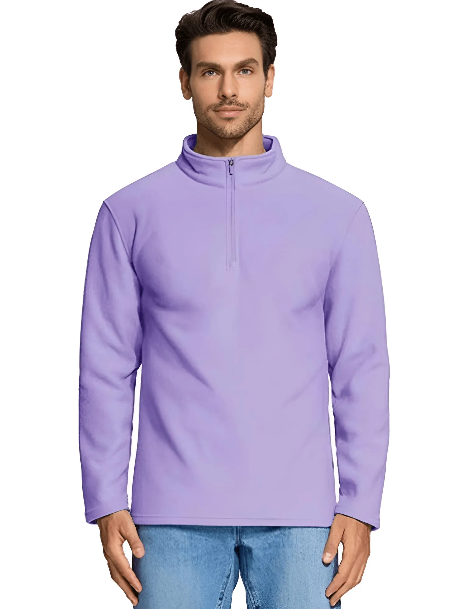 Men's Quarter Zip Pullovers Fleece Sweatshirts - In 16 Colors!