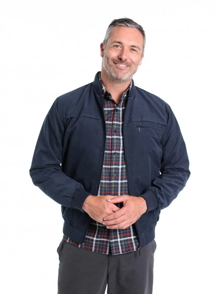 Microfibre Bomber Jacket