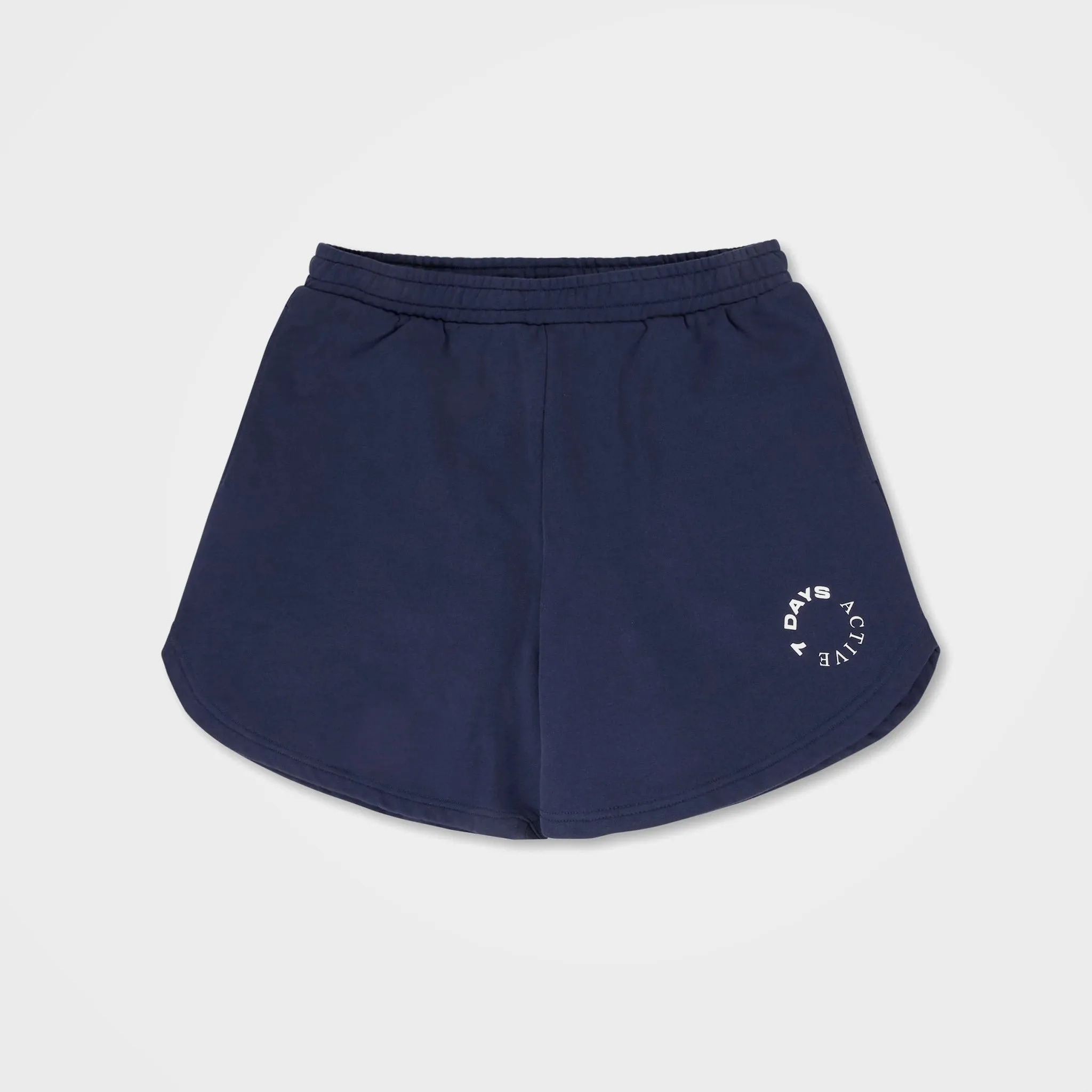 Navy Organic Cotton Sweat Shorts by 7Days Active