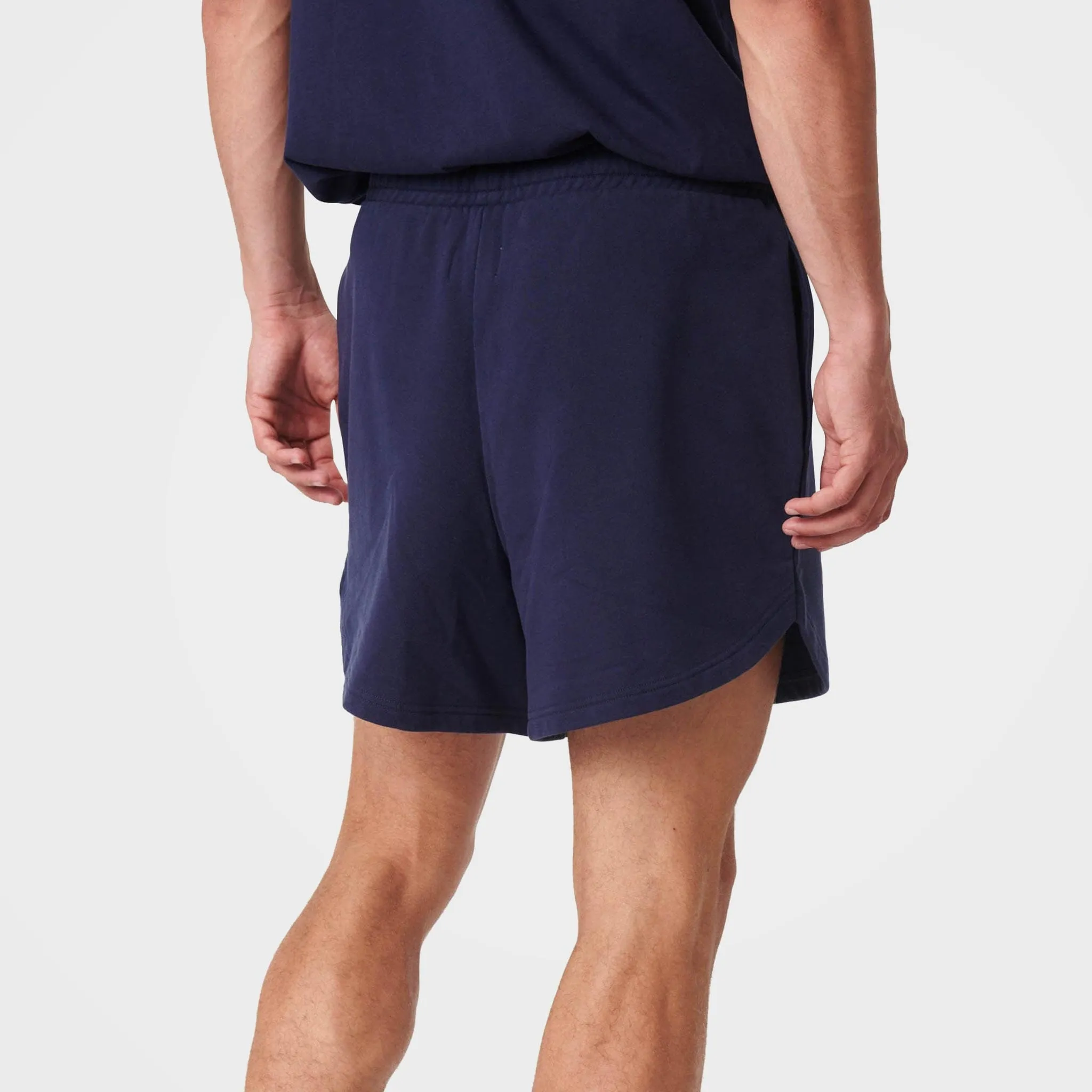 Navy Organic Cotton Sweat Shorts by 7Days Active