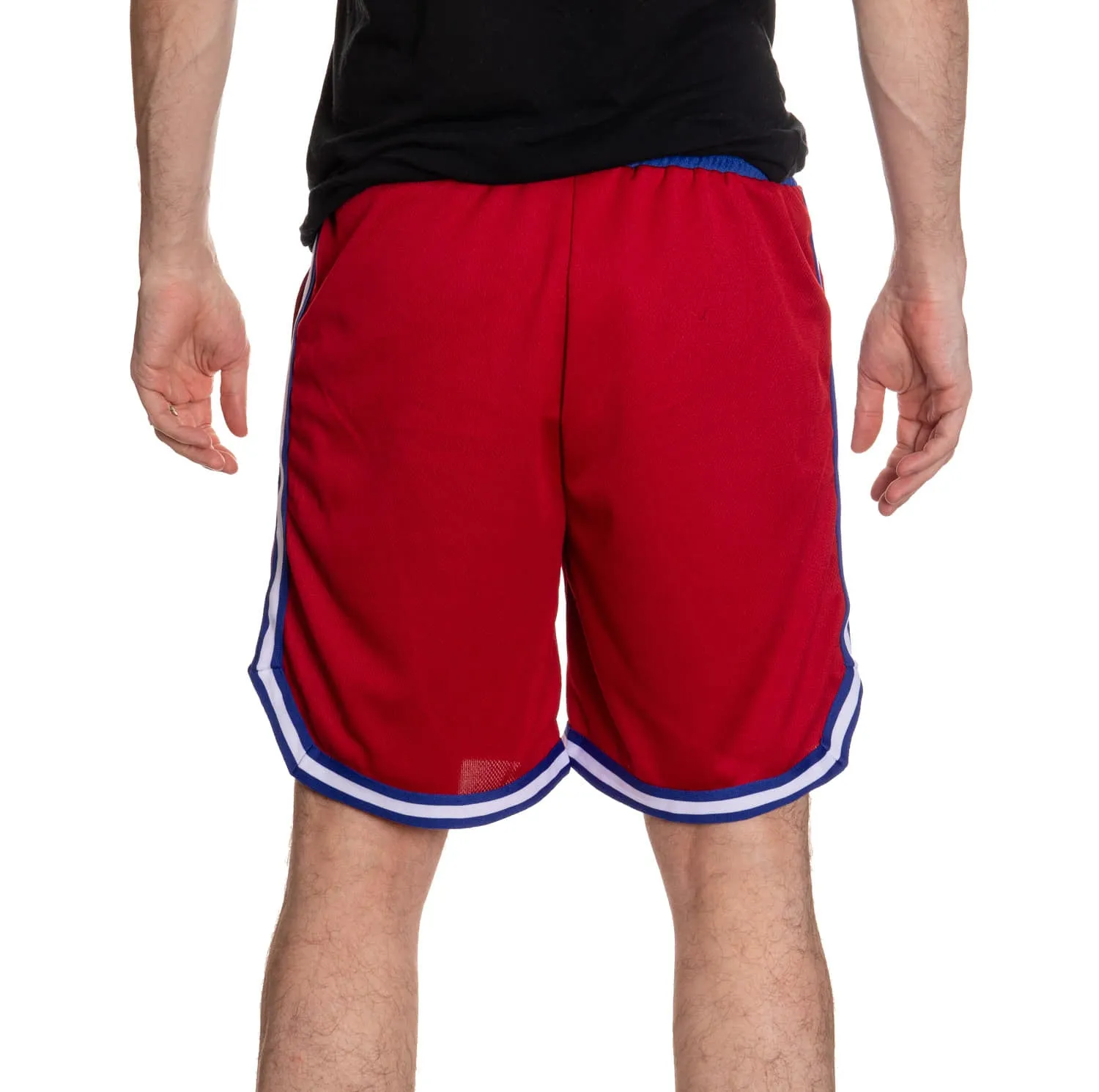 New York Rangers Men's 2 Tone Air Mesh Shorts Lined with Pockets