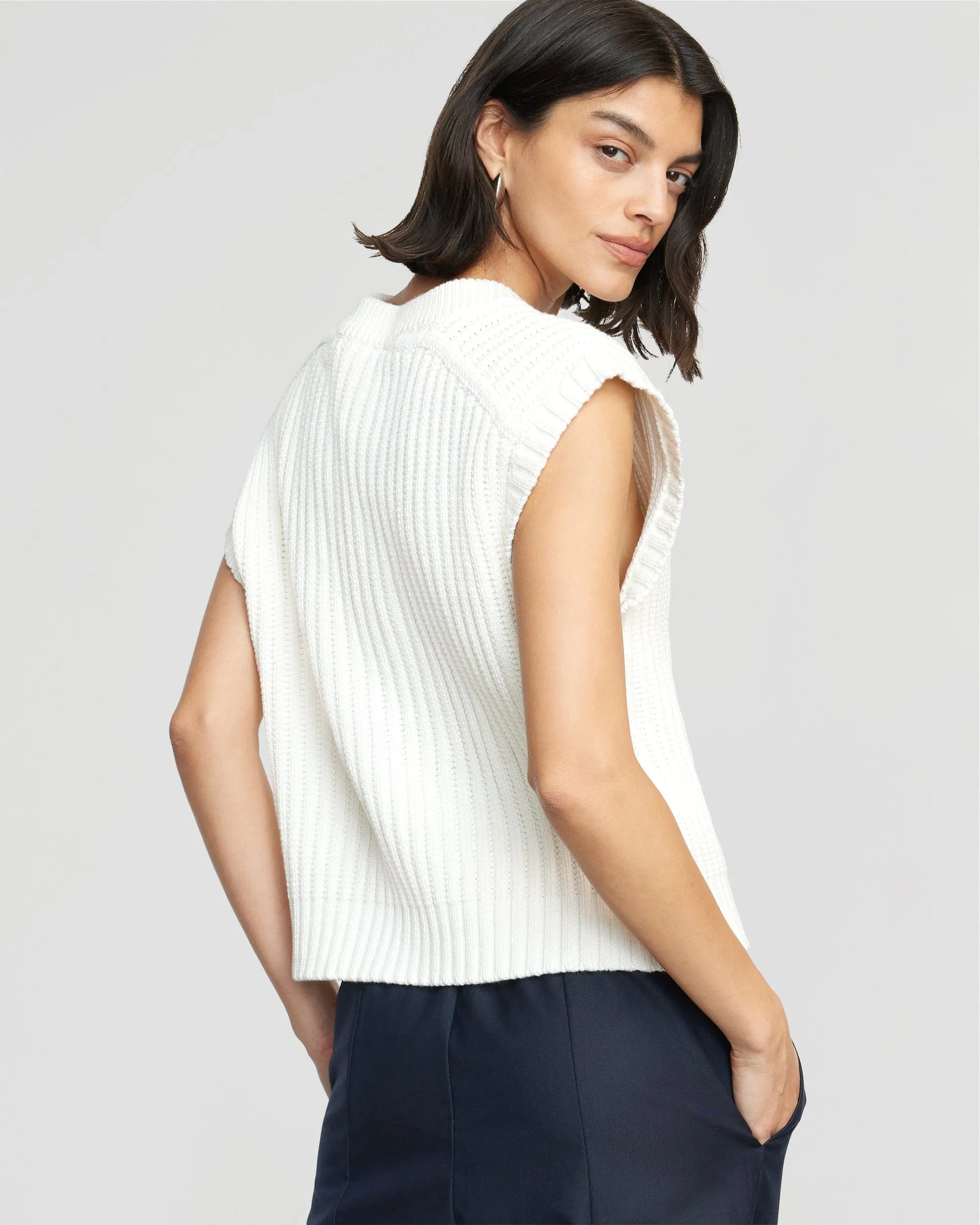 Nicola Organic Cotton Sweater Vest