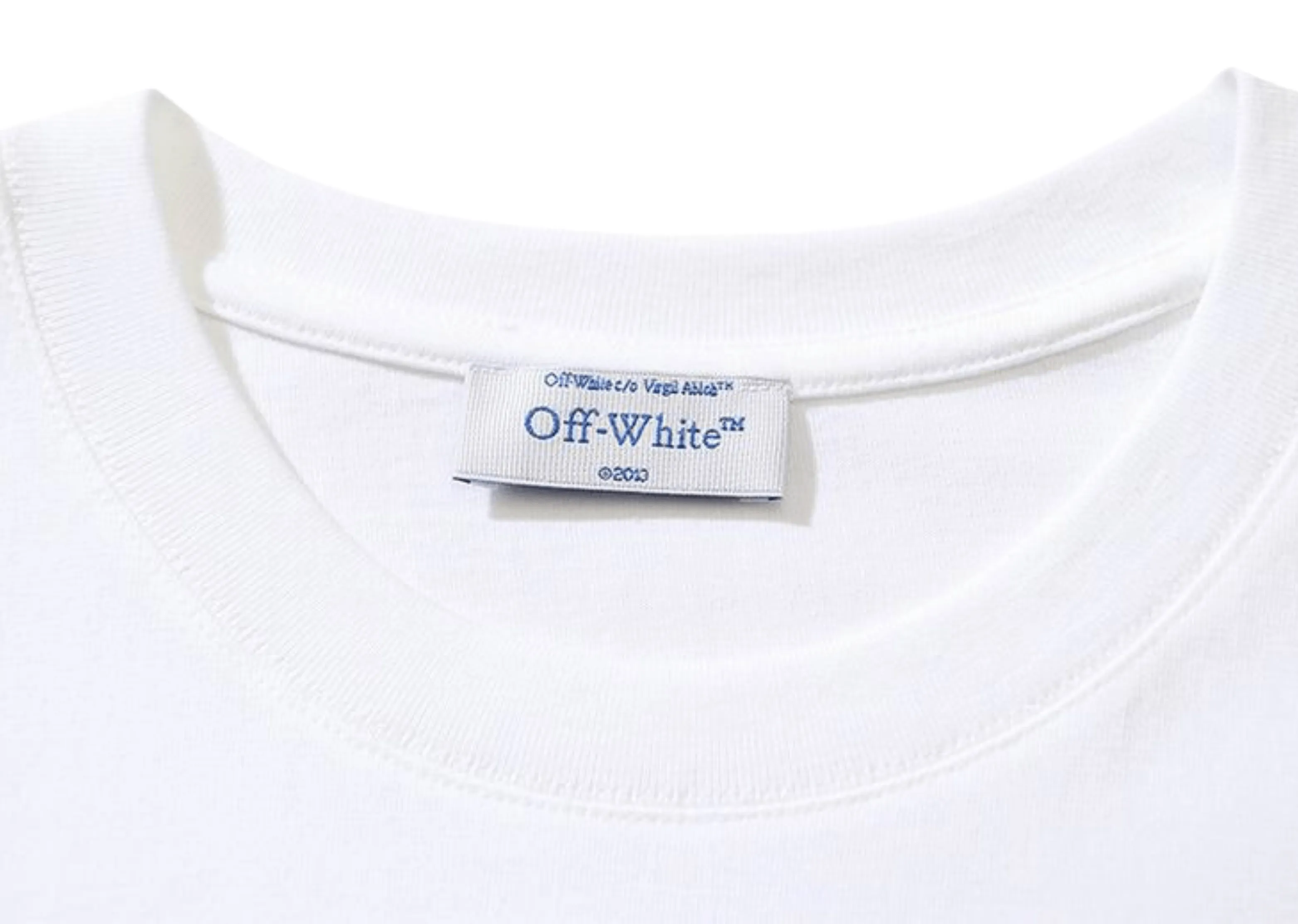 Off-White - Printed Red Logo 'Rec' White T-Shirt