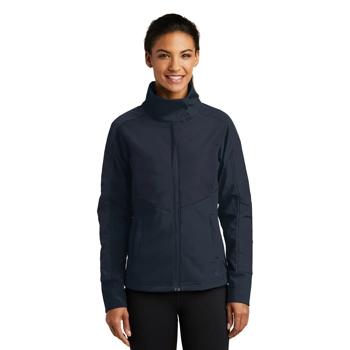 OGIO Women's Propel Navy Brink Soft Shell