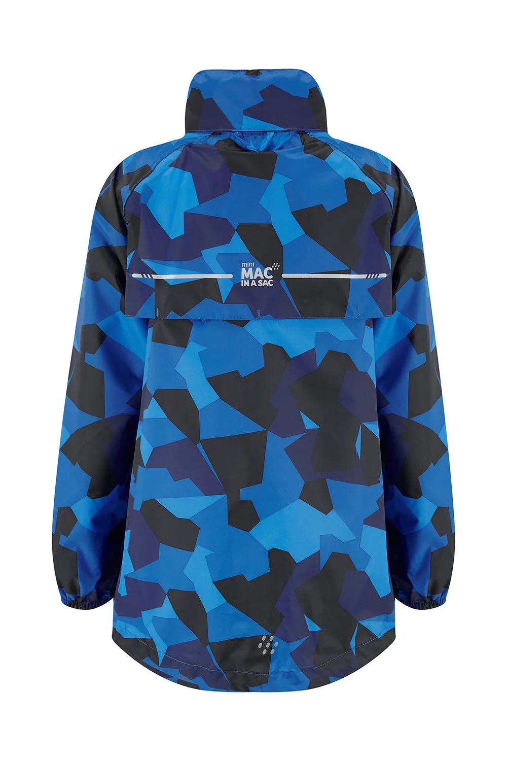 Origin Mini Packable Waterproof Kids Jacket - Blue Camo