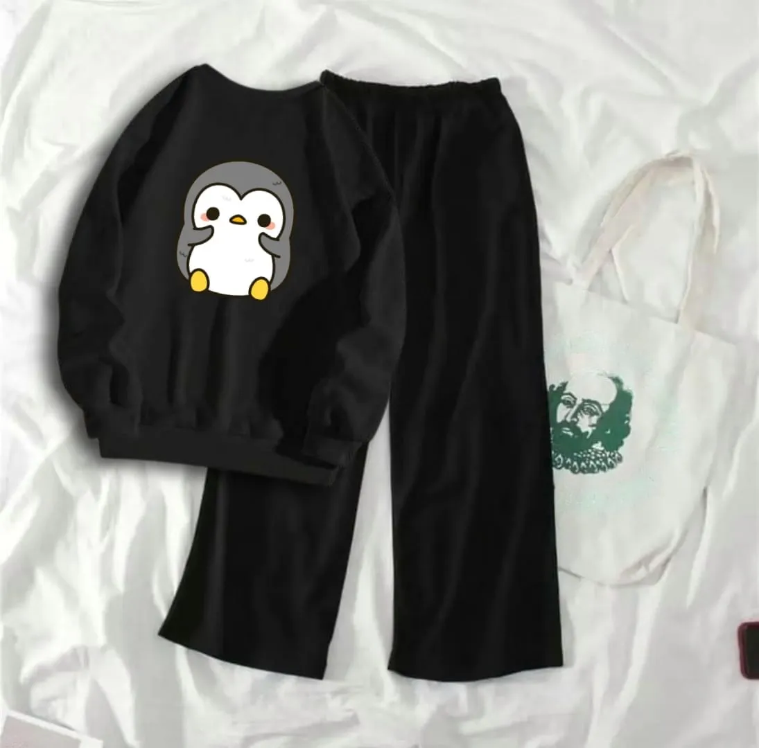 PIGEOUN BLACK SWEATSHIRT WITH FLAPPER TROUSER