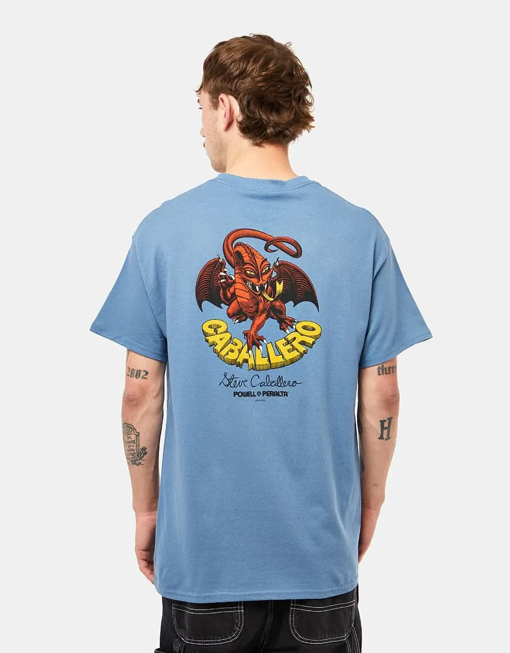 Powell Peralta Cab Classic Dragon II T-Shirt - Indigo Blue