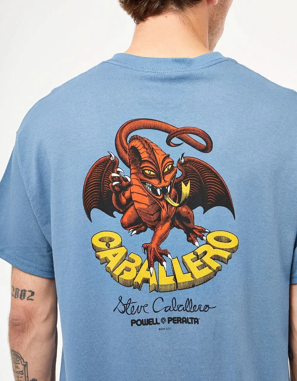 Powell Peralta Cab Classic Dragon II T-Shirt - Indigo Blue