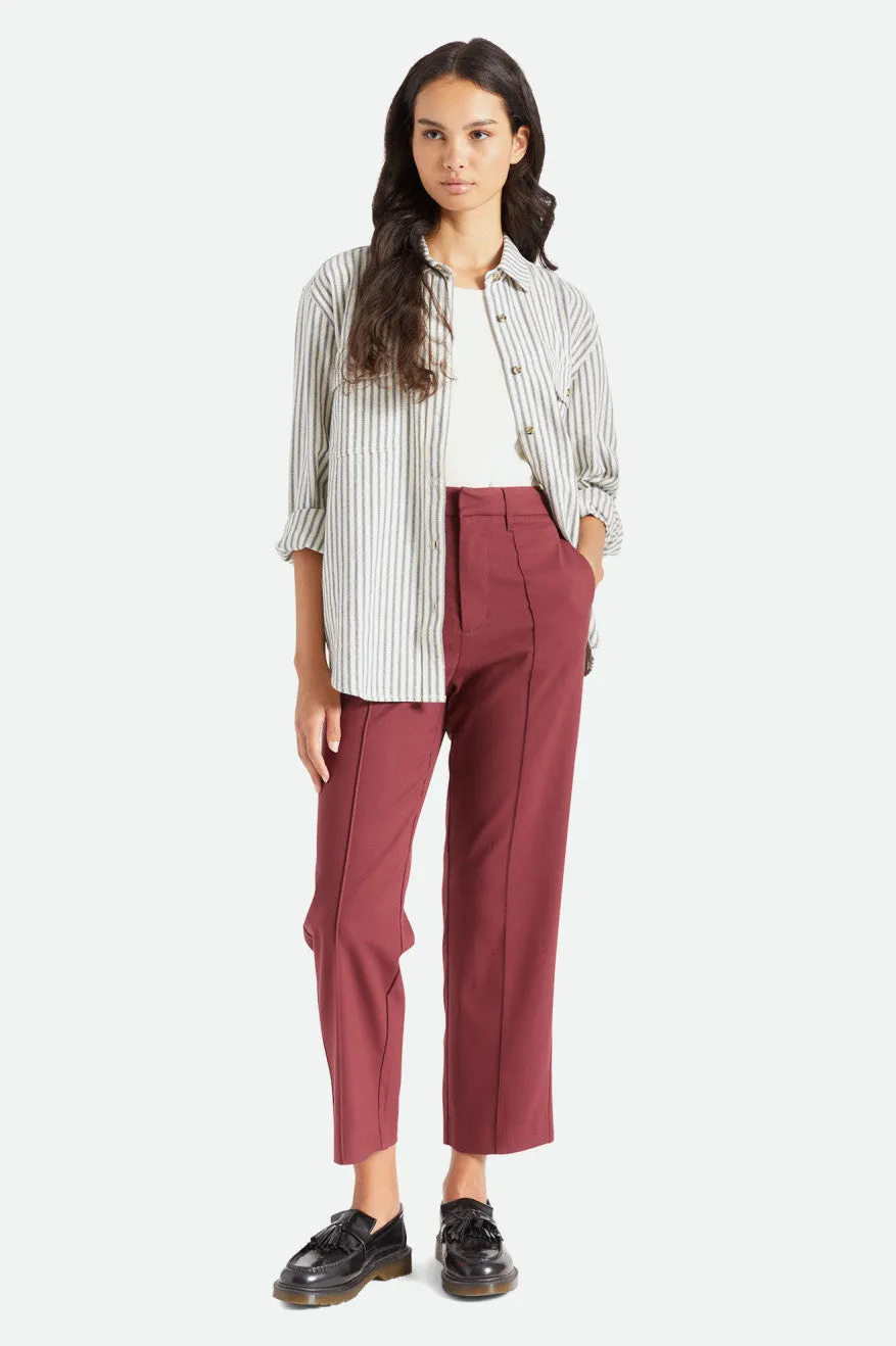 Retro Trouser Pant - Mahogany