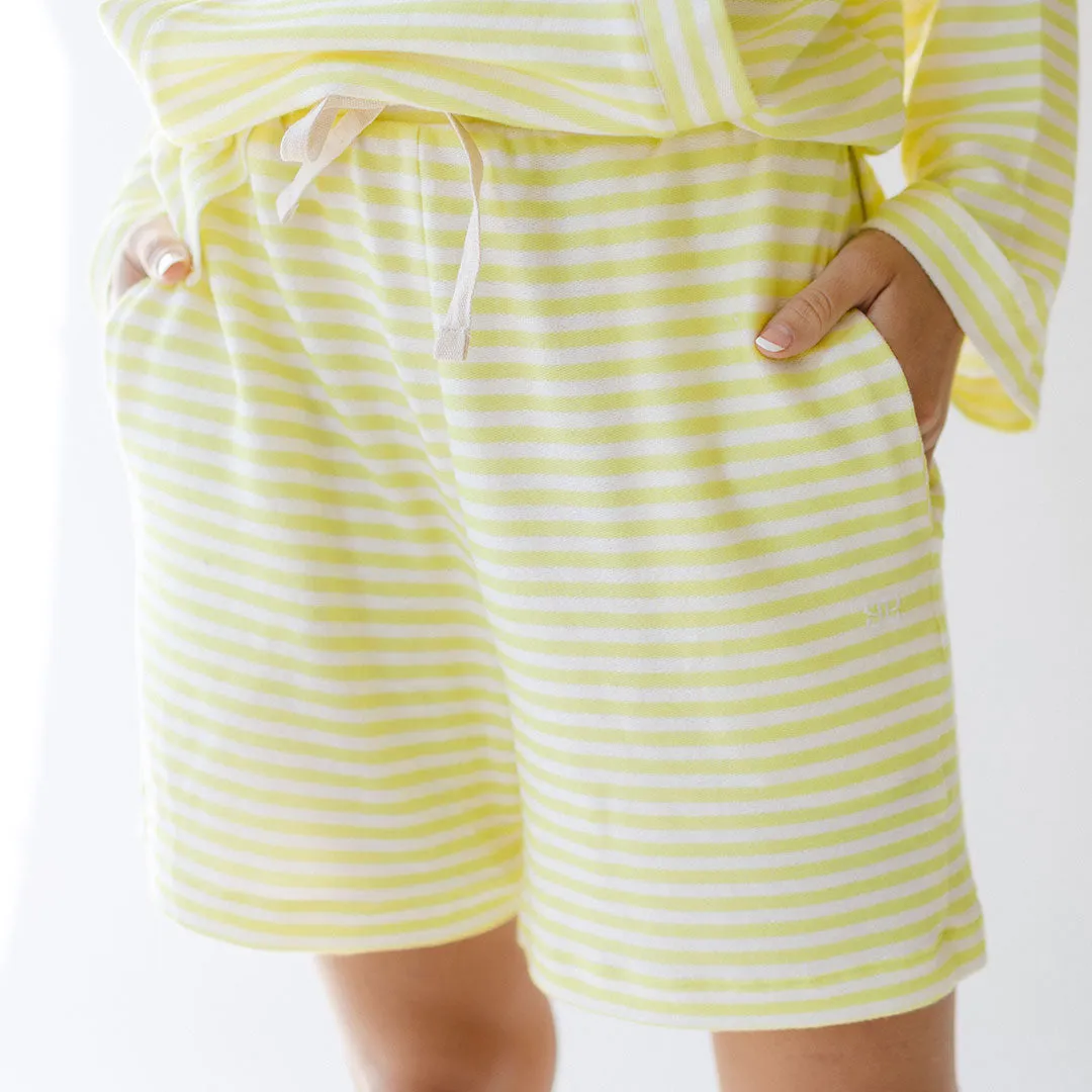 Sailor Stripe Shorts, Yellow Stripe