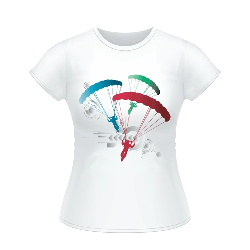 Skydive Competition - Women`s Colored T-Shirts