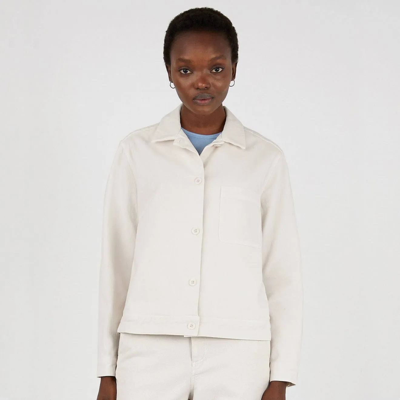 Sunspel Chore Jacket Chalk