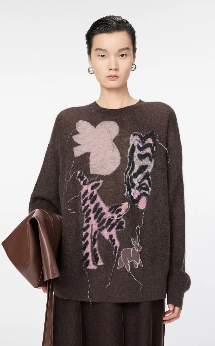 Sweater / JNBY Oversized Chic Cat Sweater