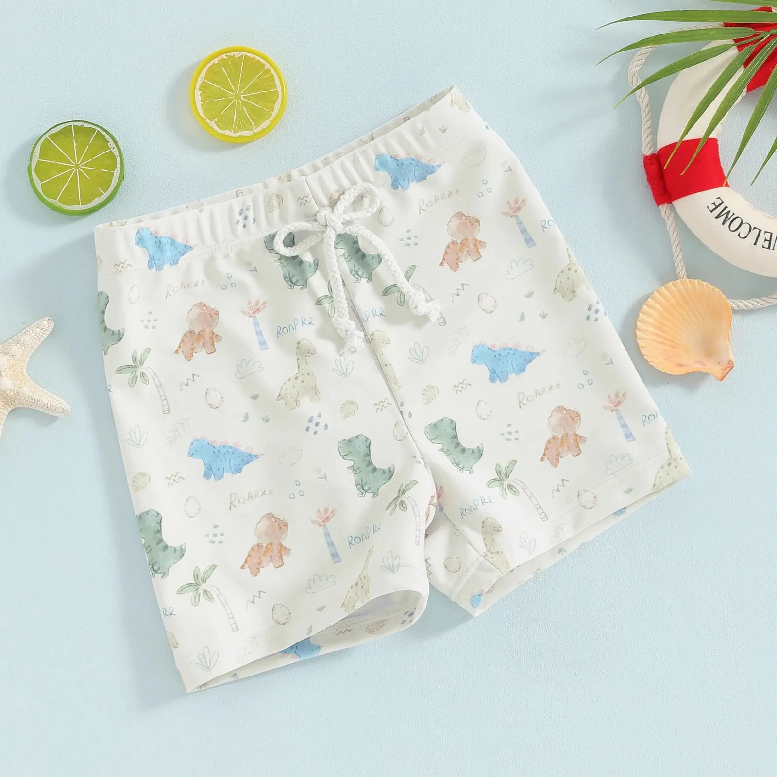 Toddler Boys Printed Swim Shorts