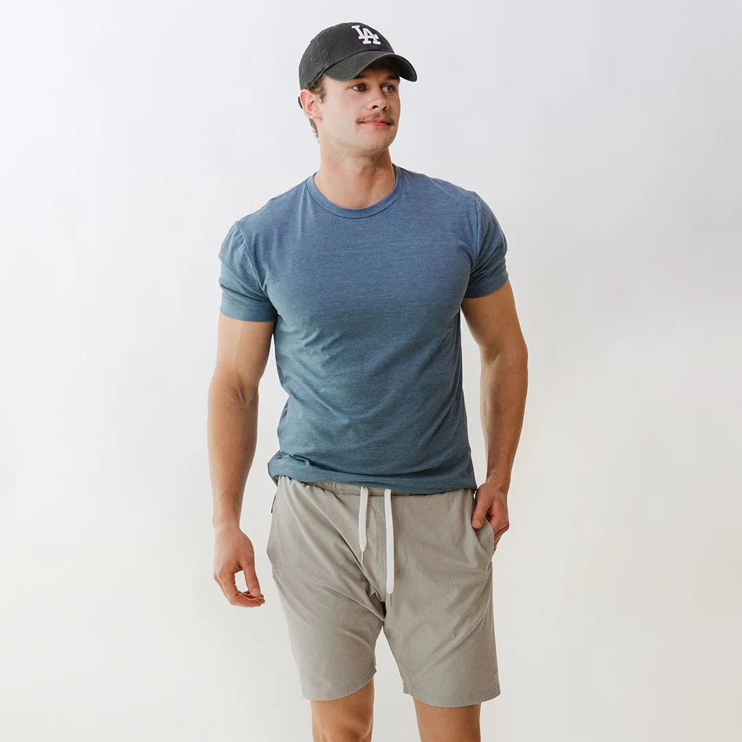 Wind and Sea Shorts, Heather Light Grey