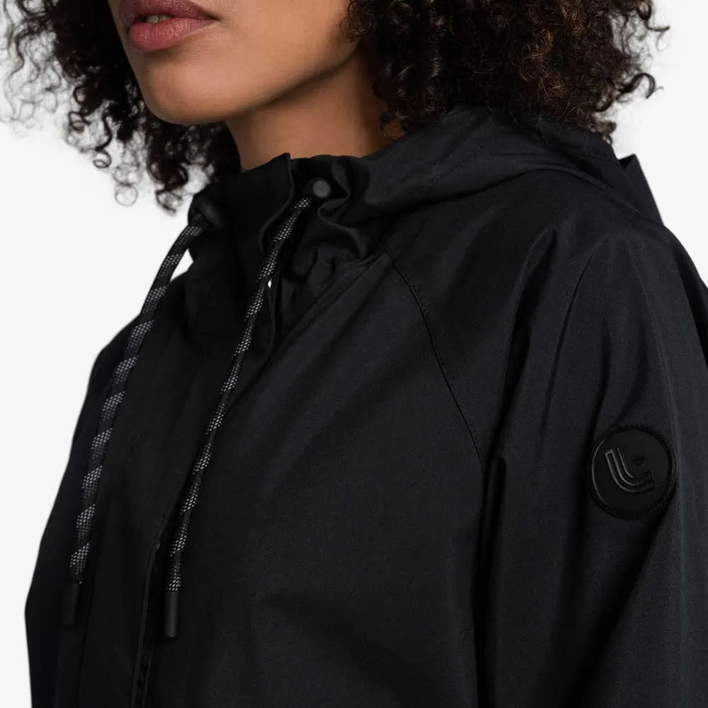 Women's Lachine Oversized Rain Jacket - Black Beauty